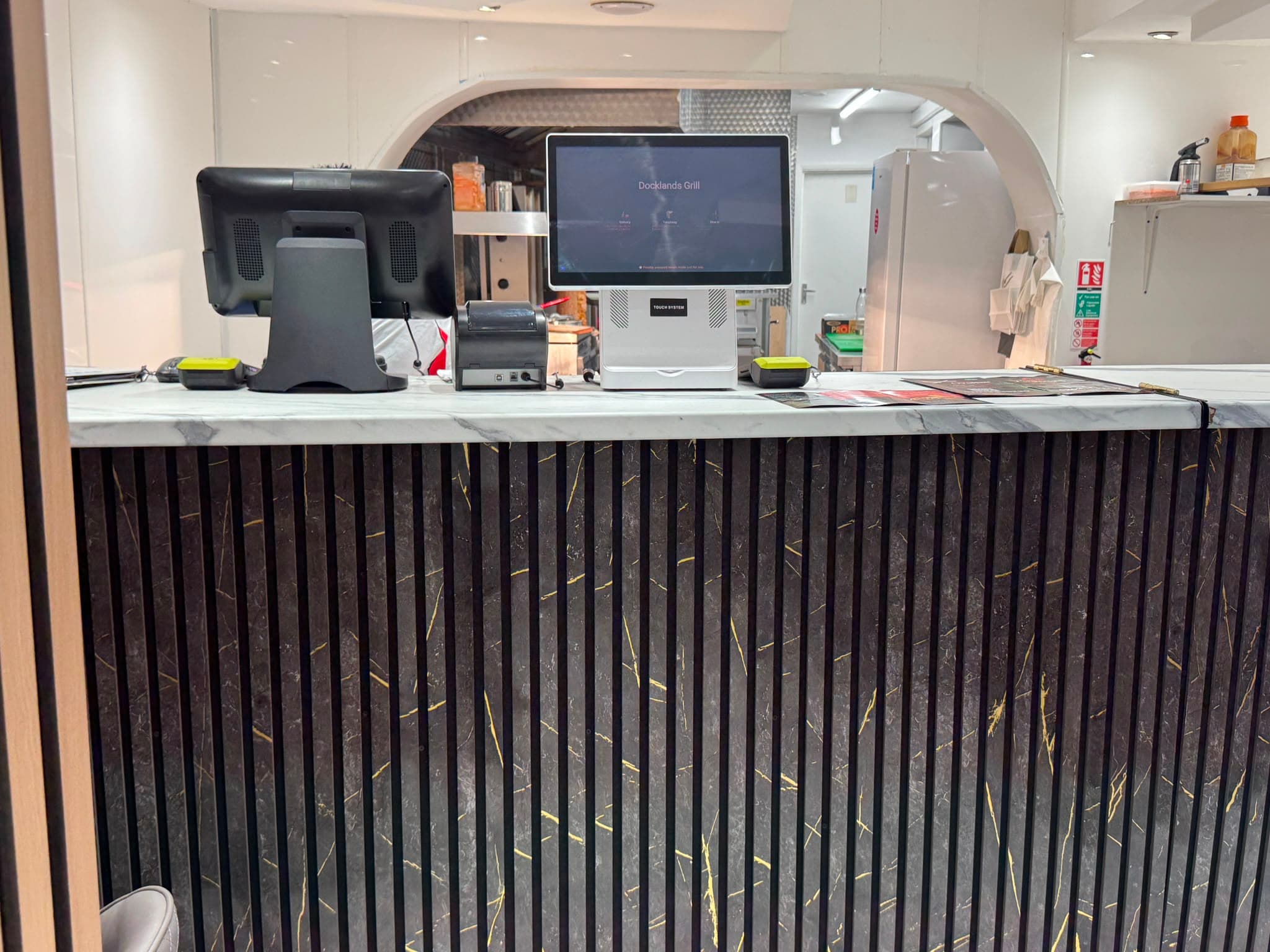 Docklands Pizza service counter
